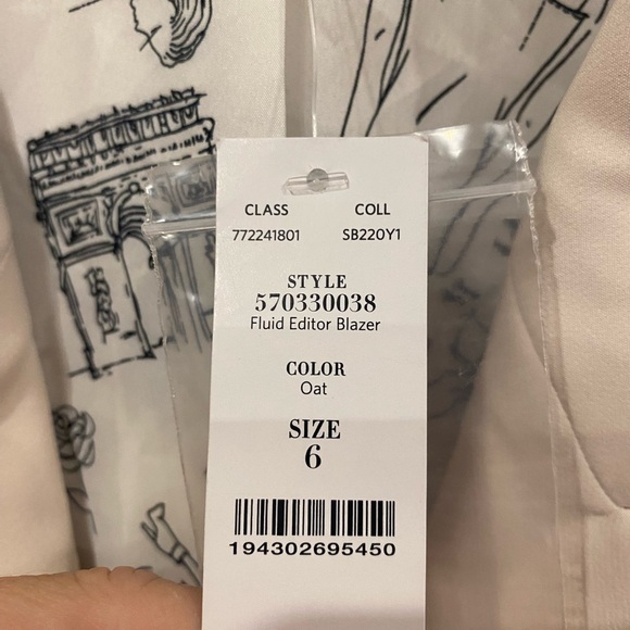 NWT White House Black Market Fluid Editor Blazer Size 6 - Picture 4 of 6